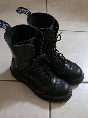Gripfast Solovair Steel Toe 10 eye shiny boots